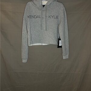 Kendall & Kylie Women's Grey Hoodie